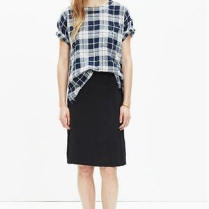 Madewell Uptown Slip Skirt Black 24-30 inch waist